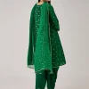 Green Bandhani Banarasi Dhoti Set With Gotta Work