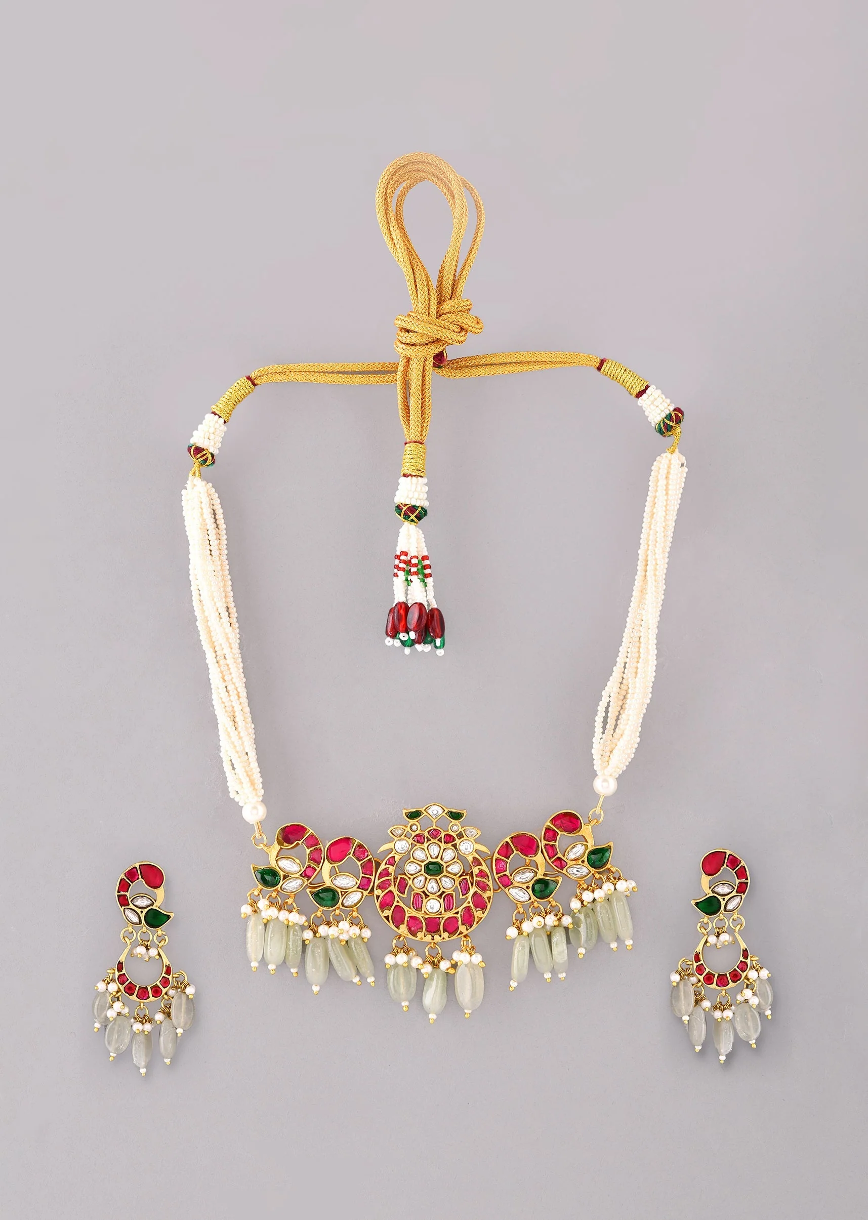 1000-multi-mint-green-necklace-set-with-pachi-kundan-2.webp Multi Mint Green Necklace Set With Pachi Kundan