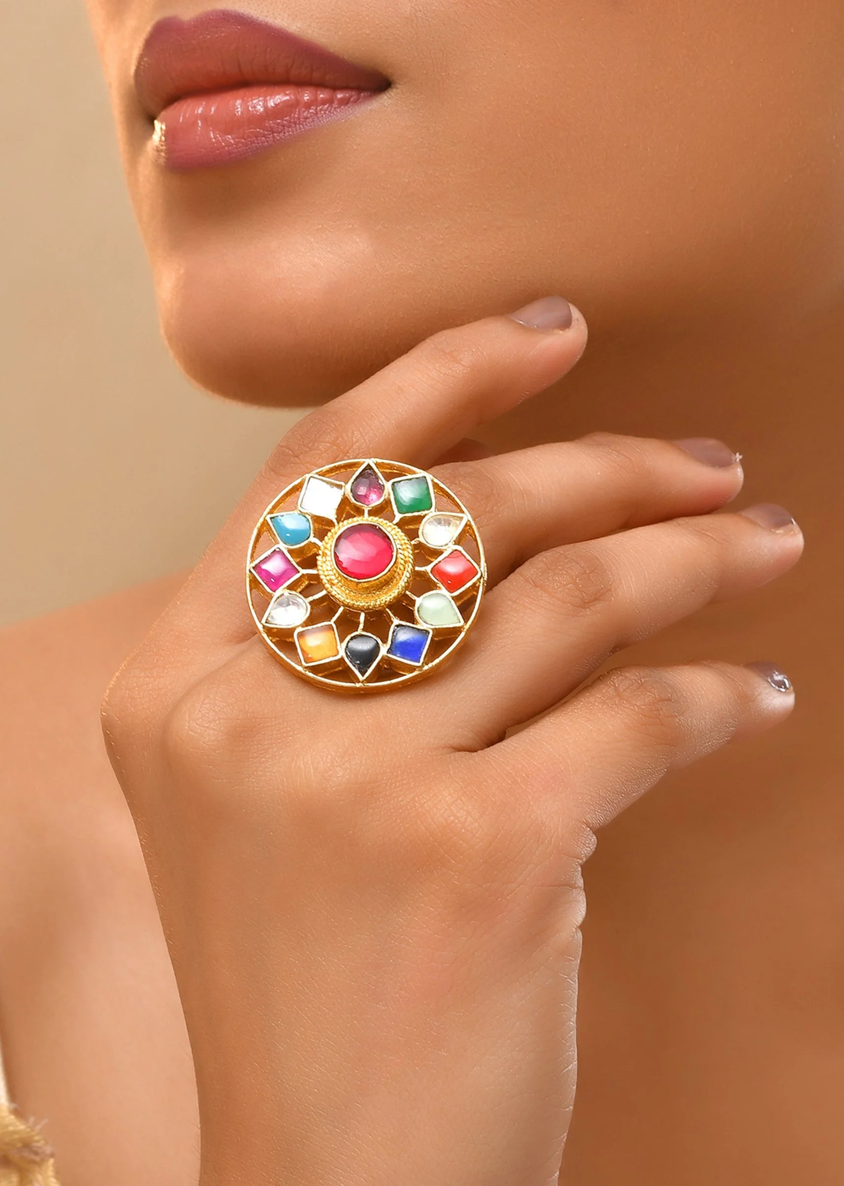 1004-multi-floral-and-geometric-motif-kundan-ring-1.webp Multi Floral and Geometric Motif Kundan Ring