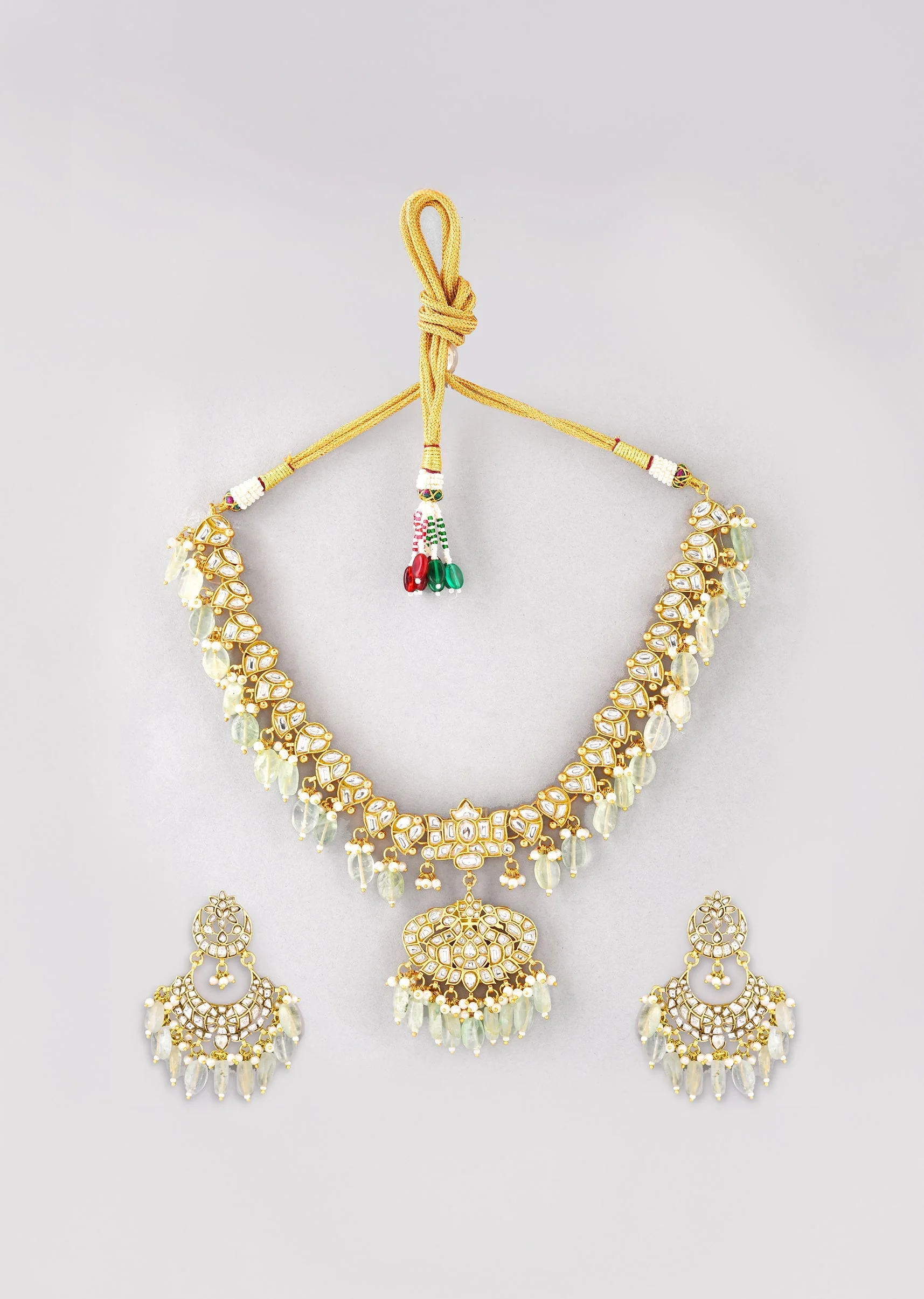 1014-mint-green-kundan-pendant-drop-necklace-and-earrings-set-2.webp Mint Green Kundan Pendant Drop Necklace and Earrings Set