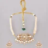 1026-off-white-kundan-pendant-necklace-and-earrings-set-2.webp Off White Kundan Pendant Necklace and Earrings Set