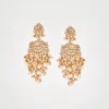 1027-white-earrings-with-pachi-kundan-2.webp White Earrings With Pachi Kundan