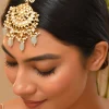 1029-whte-and-gold-cluster-beads-chandbali-kundan-maangtikka-1.webp Whte and Gold Cluster Beads Chandbali Kundan Maangtikka
