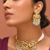 1038-mint-green-white-necklace-set-with-pachi-kundan-1.webp Mint Green White Necklace Set With Pachi Kundan