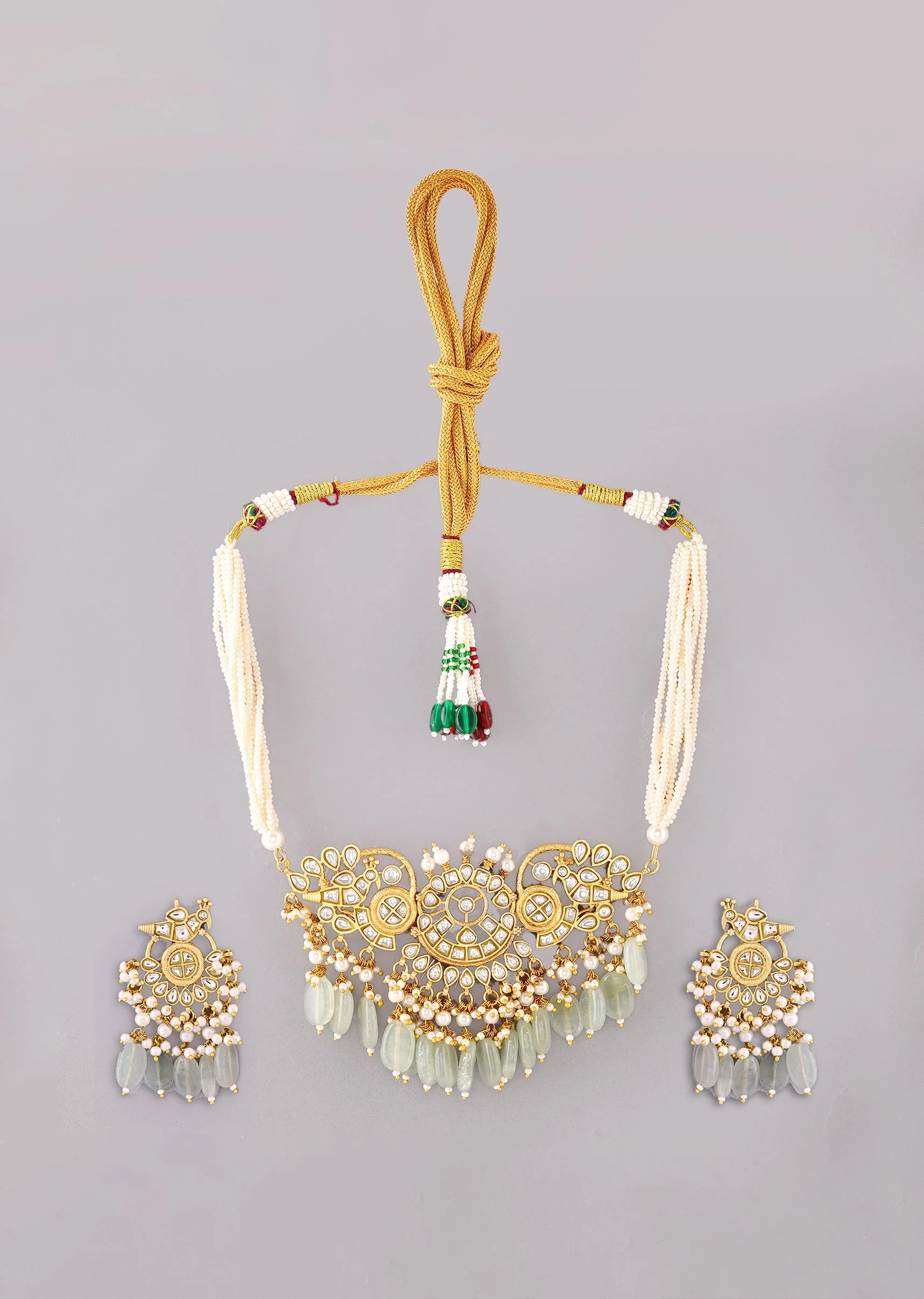 1038-mint-green-white-necklace-set-with-pachi-kundan-2.webp Mint Green White Necklace Set With Pachi Kundan