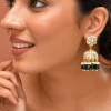 1041-earrings-in-dark-green-with-pachi-kundan-1.webp Earrings In Dark Green With Pachi Kundan