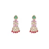Multicolor Stone Bridal Choker Necklace Set