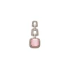 Pink Crystal And Black Bead Statement Necklace Set