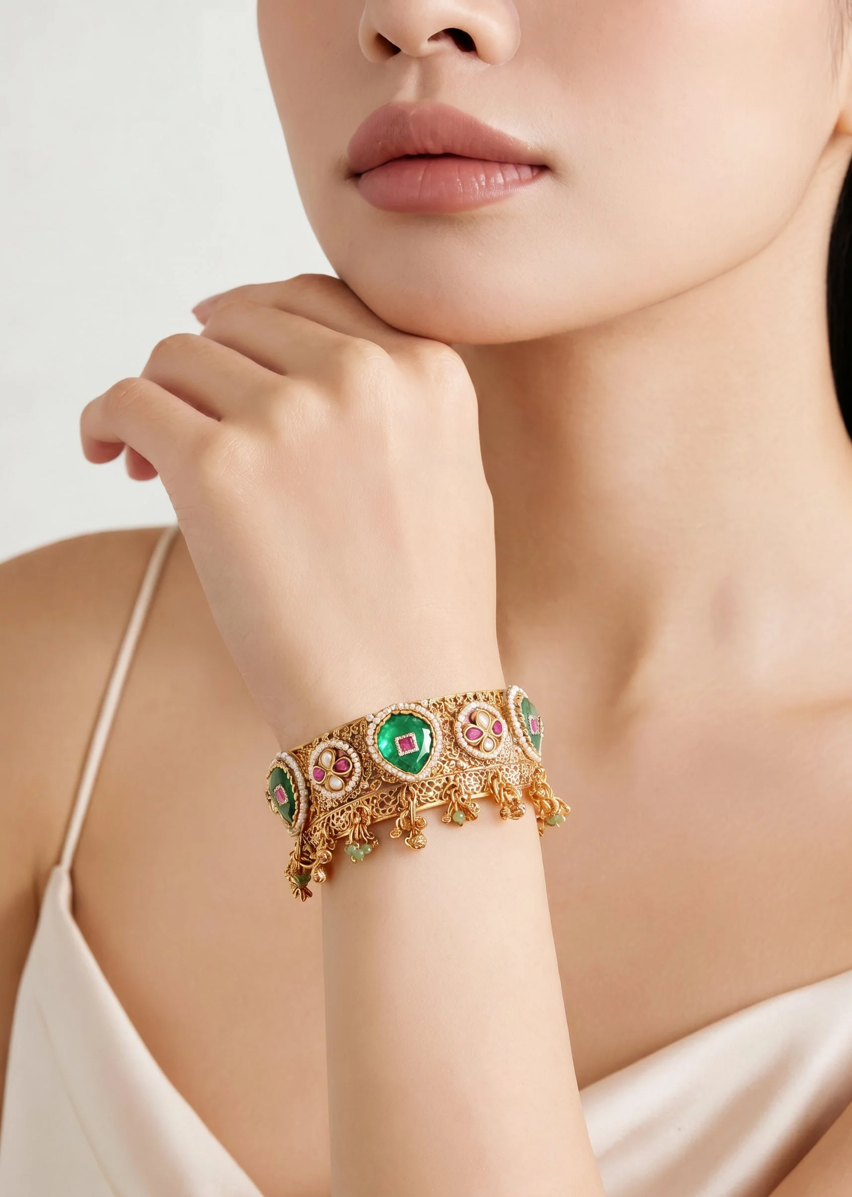 1054-antique-gold-kundan-kada-set-1.webp Antique Gold Kundan Kada Set