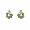 Green Kundan Occasion Earrings