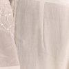 White Chinon Kurta Pant Set With Sequins Work