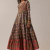 Black Patola Print Silk Long Kurti
