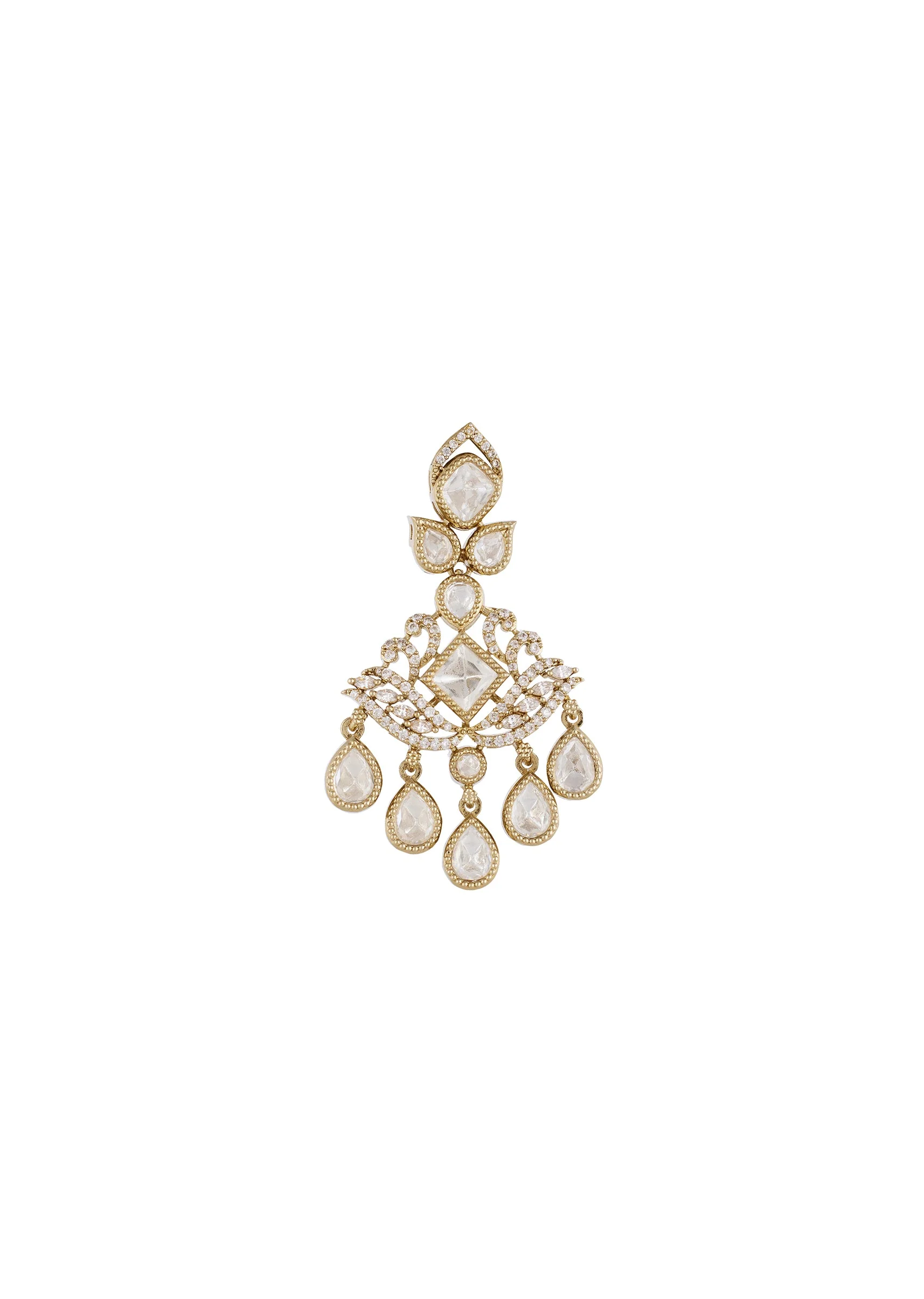 1065-gold-white-polki-earrings-with-timeless-detail-3.webp Gold White Polki Earrings With Timeless Detail
