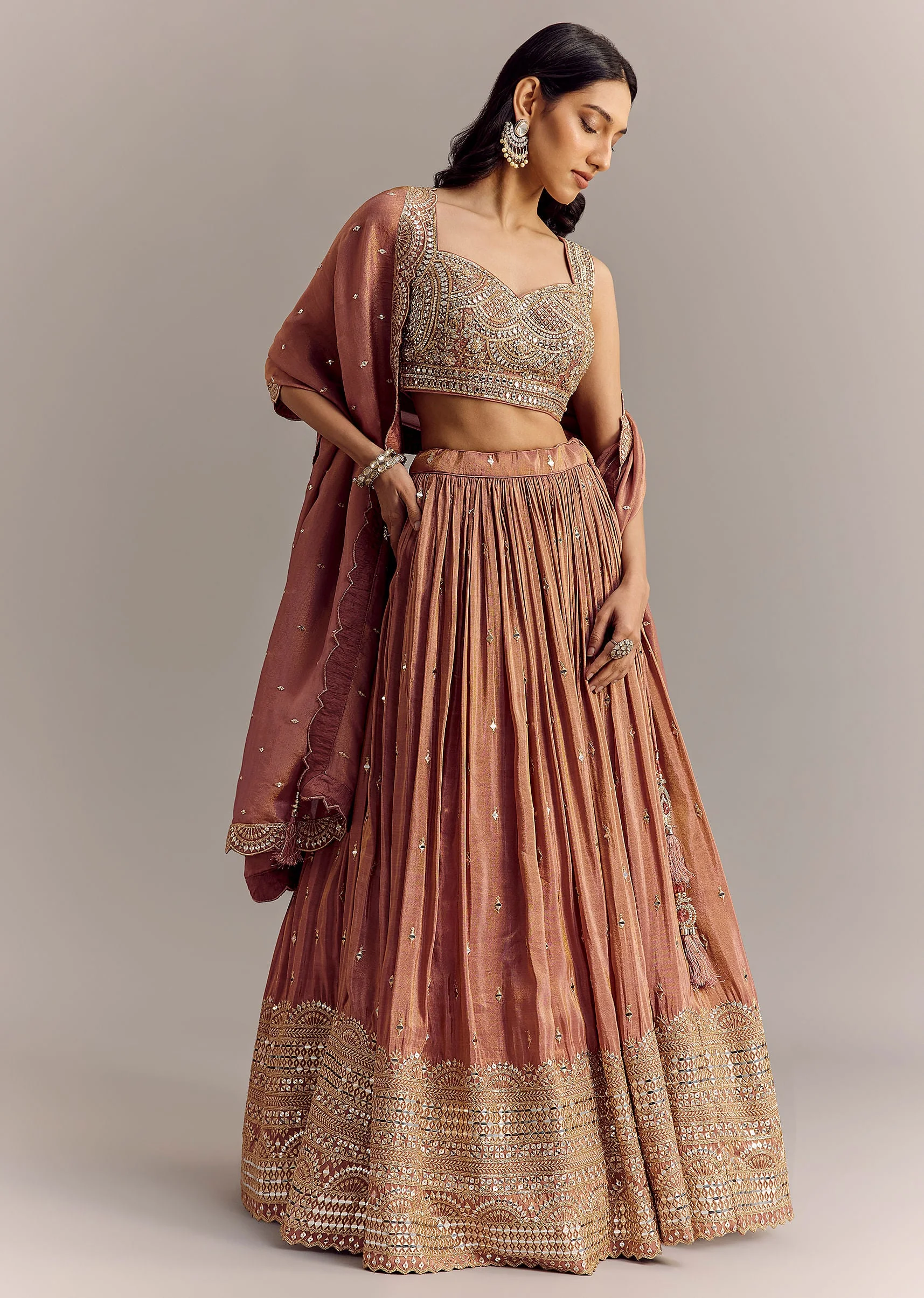 10663-mauve-tissue-lehenga-set-with-embroidered-choli-and-dupatta-1.webp Mauve Tissue Lehenga Set With Embroidered Choli And Dupatta