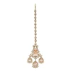 Champagne Gold Stone Encrusted Necklace Set