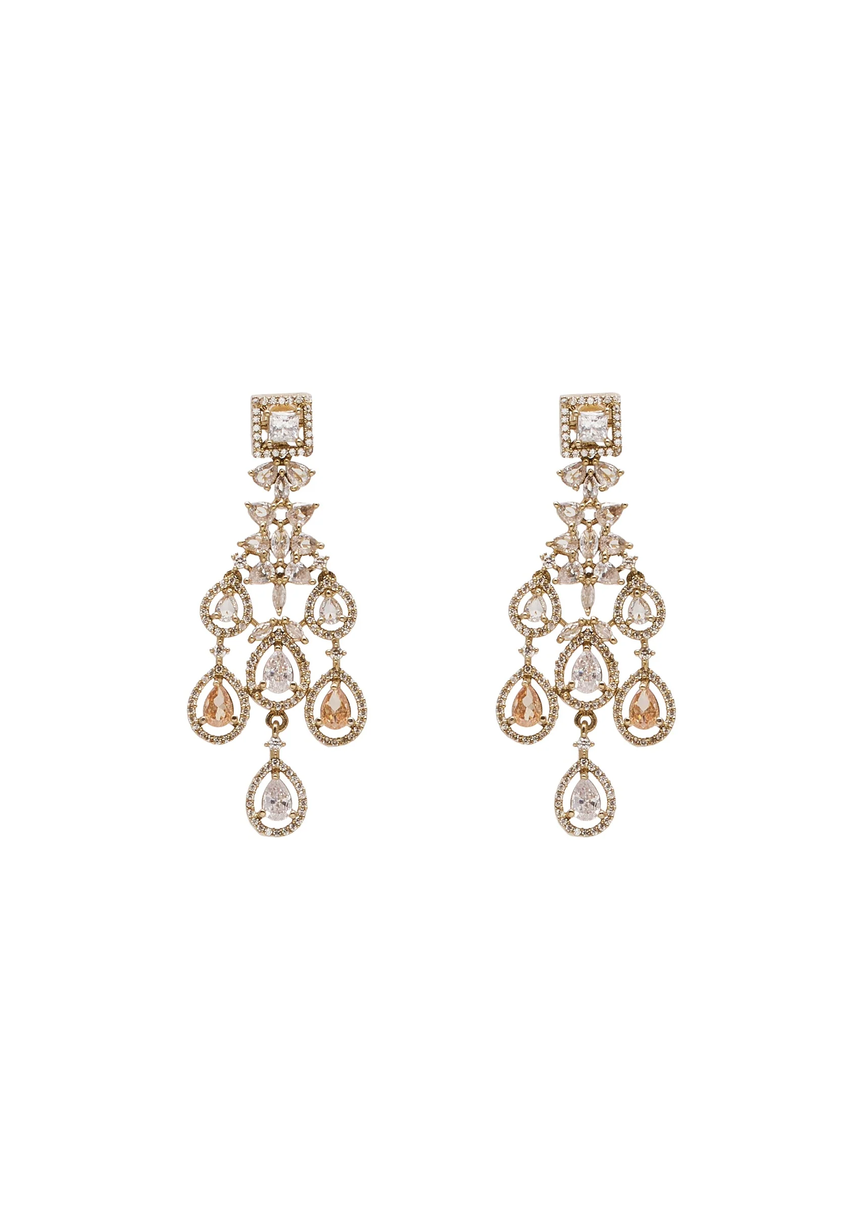 White And Gold Stone Encrusted Necklace Set With Maangtikka