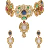 Multi Stone Embellished Necklace Set