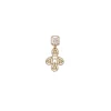 Gold-Toned CZ Necklace Set With Crystal Detailing
