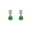 Pearl & Green Choker Necklace Set