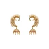 Pearl & Zirconia Jhumka Earrings