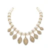 White Pearl And Zirconia Necklace Set