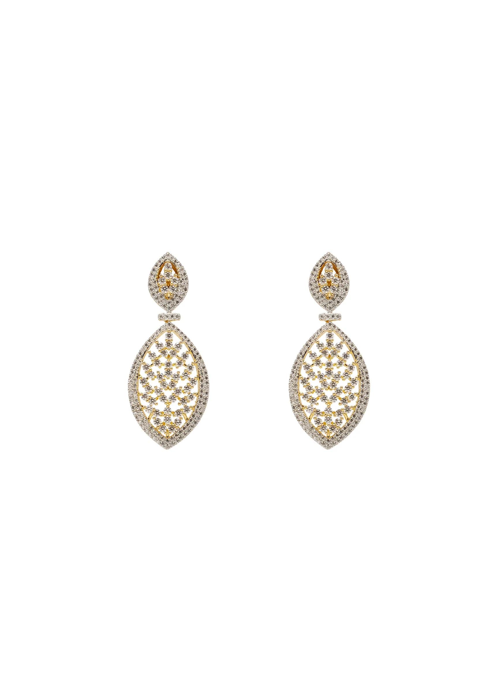 White Pearl And Zirconia Necklace Set