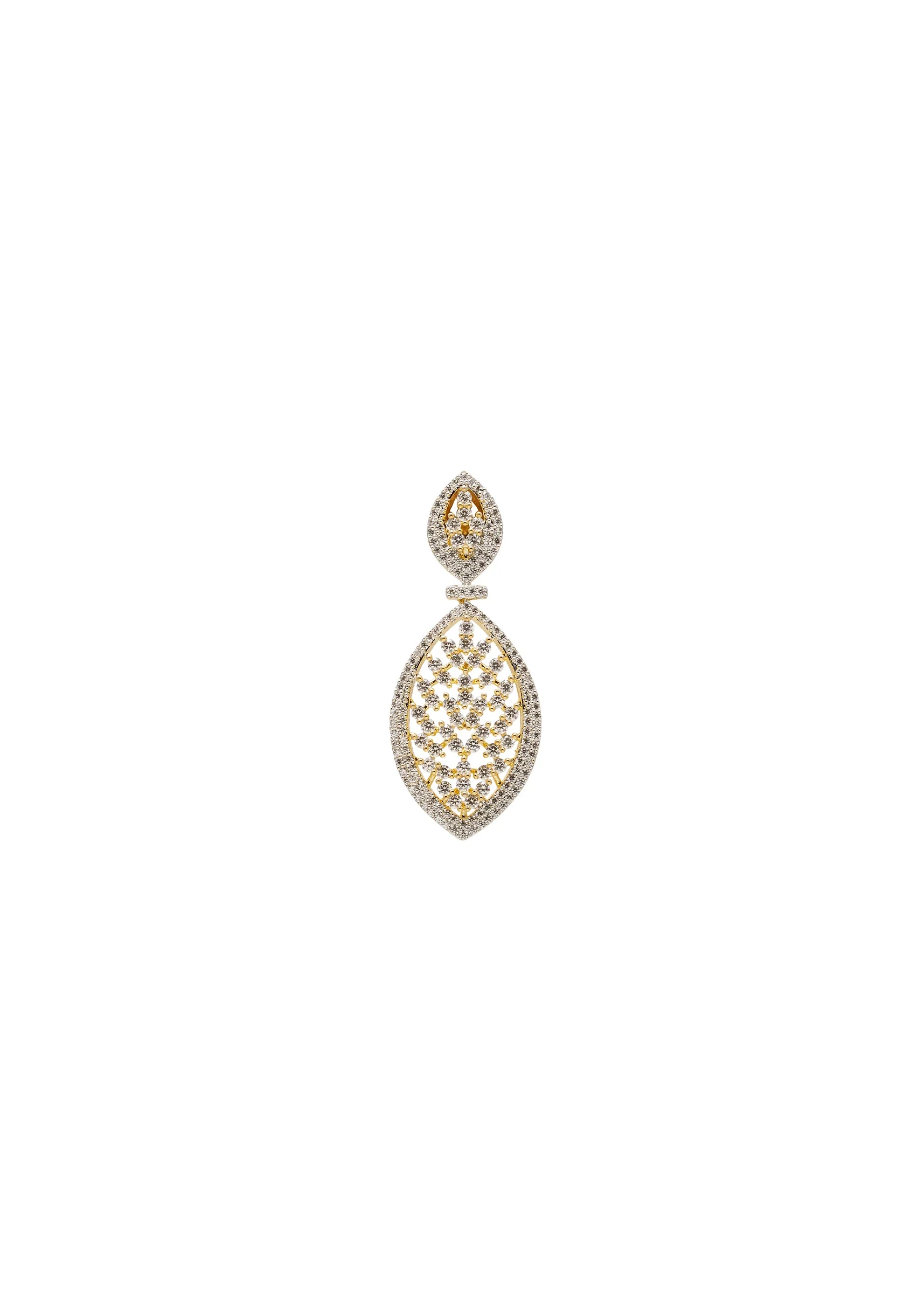 White Pearl And Zirconia Necklace Set