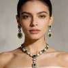 Green Layered Kundan Necklace Set