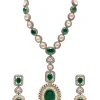 Green Layered Kundan Necklace Set