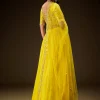 Radiant Yellow Georgette Lehenga With Mirror Work Blouse And Dupatta
