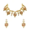 Rust Kundan Choker Necklace Set