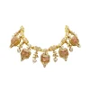 Rust Kundan Choker Necklace Set