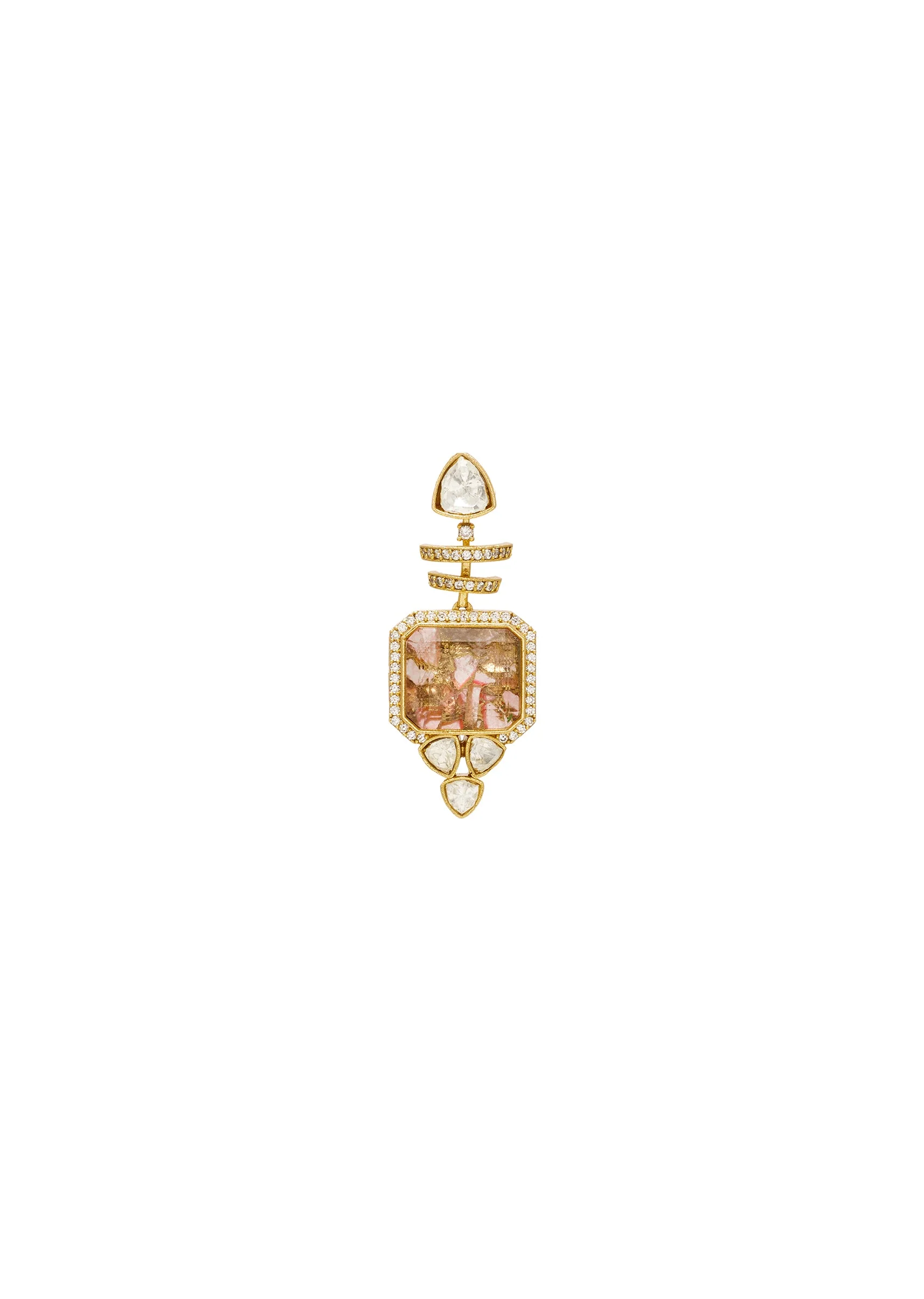 Rust Kundan Choker Necklace Set