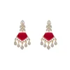 Red Kundan Statement Necklace Set