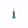 Green Kundan Polki Short Necklace Set With Earrings