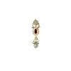 Gold Plated Multicolored Kundan Polki Long Necklace Set With Earrings