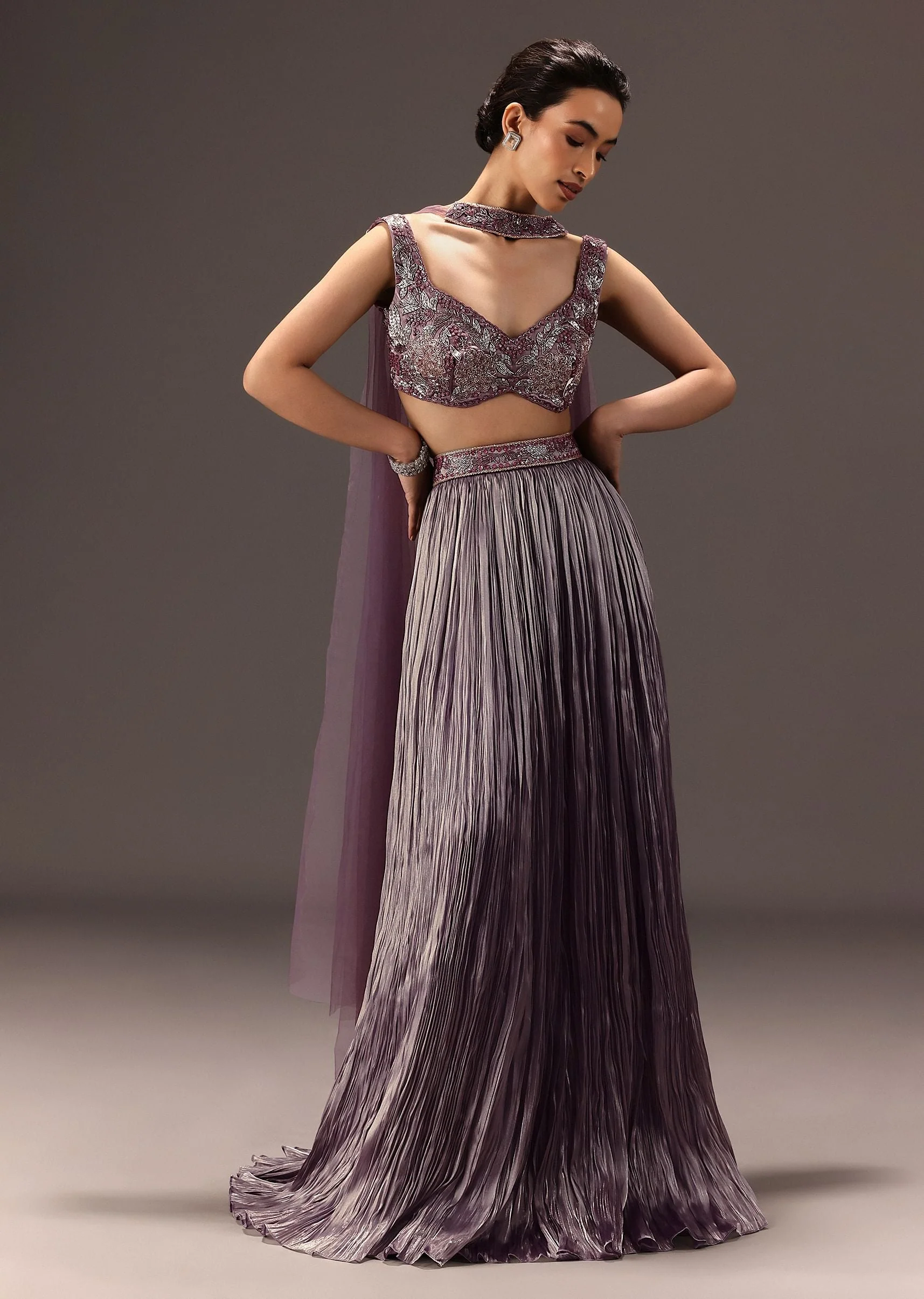 10979-purple-organza-hand-embellished-ruched-lehenga-set-with-choker-dupatta-1.webp Purple Organza Hand Embellished Ruched Lehenga Set With Choker Dupatta