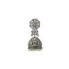 Silver Plated Zircon Jhumkas Earrings