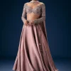 10995-onion-pink-embroidered-blouse-with-lehenga-and-choker-dupatta-1.webp Onion Pink Embroidered Blouse With Lehenga And Choker Dupatta