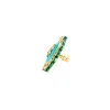 Gold Plated Turquoise Stone Statement Ring