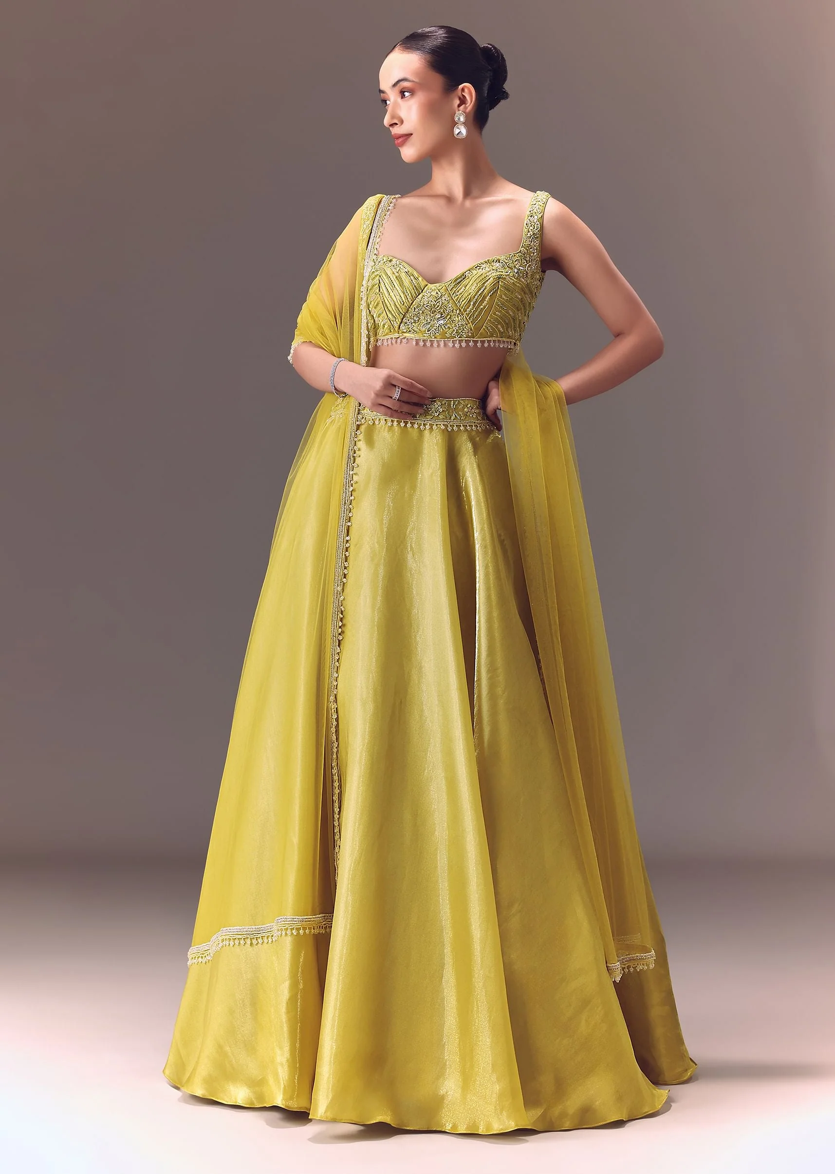 11059-yellow-organza-double-circular-lehenga-set-with-hand-work-1.webp Yellow Organza Double Circular Lehenga Set With Hand Work