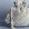 Silver Mirror Work Potli