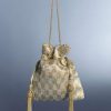 Silver-Gold Metallic Tassel Potli