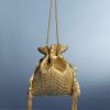 Golden Beaded Tassel Potli