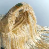 Grey And Silver Potli With Tassel Detailing