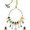 Multicolor Gemstone Choker Necklace Set