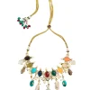 Multicolor Gemstone Choker Necklace Set