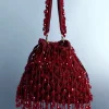 Maroon Potli With Bead Work