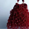 Maroon Potli With Bead Work