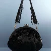 Black Potli With Sequin Work